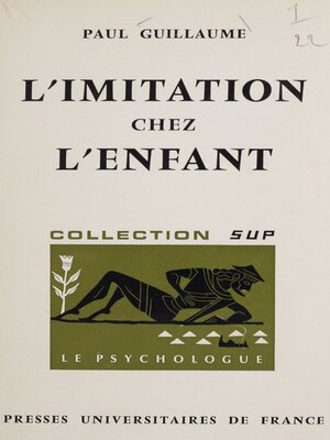 cover image of L'imitation chez l'enfant